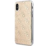 Guess GUHCPXPCU4GLGO Gold 4G Glitter iPhone XS/X Tok