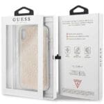 Guess GUHCPXPCU4GLGO Gold 4G Glitter iPhone XS/X Tok