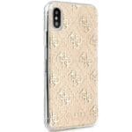 Guess GUHCPXPCU4GLGO Gold 4G Glitter iPhone XS/X Tok