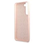 Guess GUHCS22MLSLMGPP Pink Silicone Script Metal Logo Samsung S22 Plus Tok