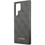 Guess GUHCS23LG4GFGR Grey 4G Metal Gold Logo Samsung S23 Ultra Tok