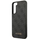 Guess GUHCS23MG4GFGR Grey 4G Metal Gold Logo Samsung S23 Plus Tok