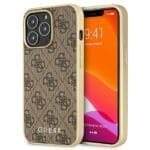 Guess GUHMP13LG4GB Brown 4G Collection Magsafe iPhone 13 Pro Tok