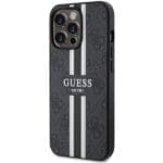 Guess GUHMP13LP4RPSK Black Hardcase 4G Printed Stripes MagSafe iPhone 13 Pro Tok