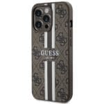 Guess GUHMP13LP4RPSW Brown Hardcase 4G Printed Stripes MagSafe iPhone 13 Pro Tok