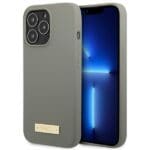 Guess GUHMP13LSPLG Grey Silicone Logo Plate MagSafe iPhone 13 Pro Tok