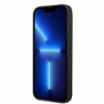 Guess GUHMP13LSPLK Black Silicone Logo Plate MagSafe iPhone 13 Pro Tok