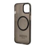 Guess GUHMP13MHTCMK iPhone 13 Black Hardcase Gold Outline Translucent MagSafe iPhone 13 Tok