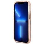 Guess GUHMP13XHTCMP Pink Hardcase Gold Outline Translucent MagSafe iPhone 13 Pro Max Tok