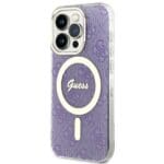 Guess GUHMP14LH4STU Purple Hardcase 4G MagSafe iPhone 14 Pro Tok