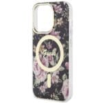 Guess GUHMP14LHCFWSK Black Hardcase Flower MagSafe iPhone 14 Pro Tok