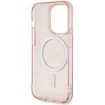 Guess GUHMP14LHCMCGP Pink Hardcase Glitter Gold MagSafe iPhone 14 Pro Tok