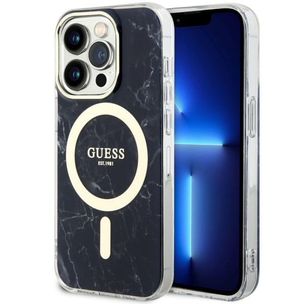 Guess GUHMP14LPCUMAK Black Hardcase Marble MagSafe iPhone 14 Pro Tok