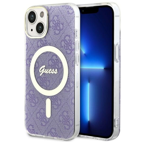 Guess GUHMP14MH4STU Purple Hardcase 4G MagSafe iPhone 14 Plus Tok