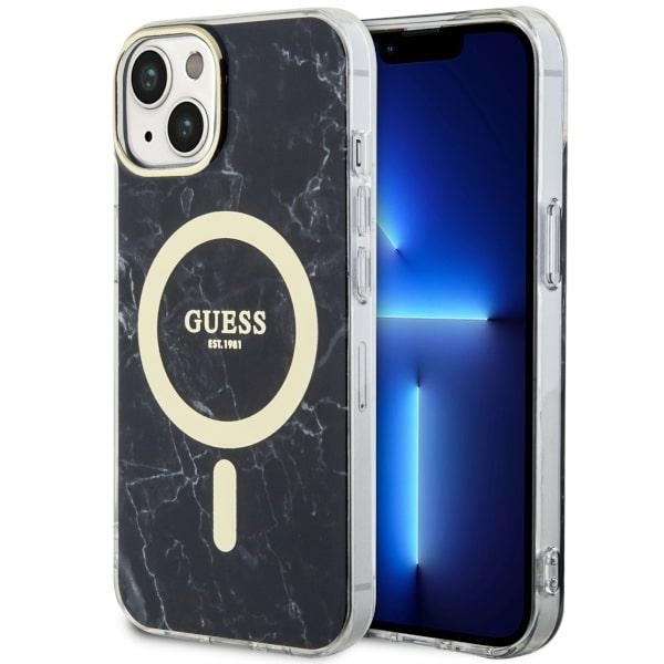 Guess GUHMP14MPCUMAK Black Hardcase Marble MagSafe iPhone 14 Plus Tok