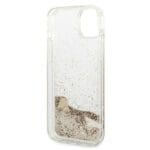 Guess GUOHCP14MGLHFLGO Gold Glitter Charms iPhone 14 Plus Tok