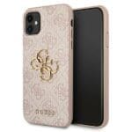 Guess Hard Case GUHCN614GMGPI Metal Logo Pink iPhone 11 Tok