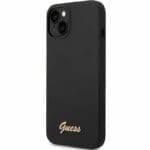 Guess Liquid Silicone Metal Logo Black iPhone 14 Tok