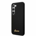 Guess Liquid Silicone Metal Logo Black Samsung Galaxy S23 Plus Tok