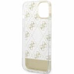 Guess PC/TPU Peony Glitter Script Logo Arany iPhone 14 Plus Tok