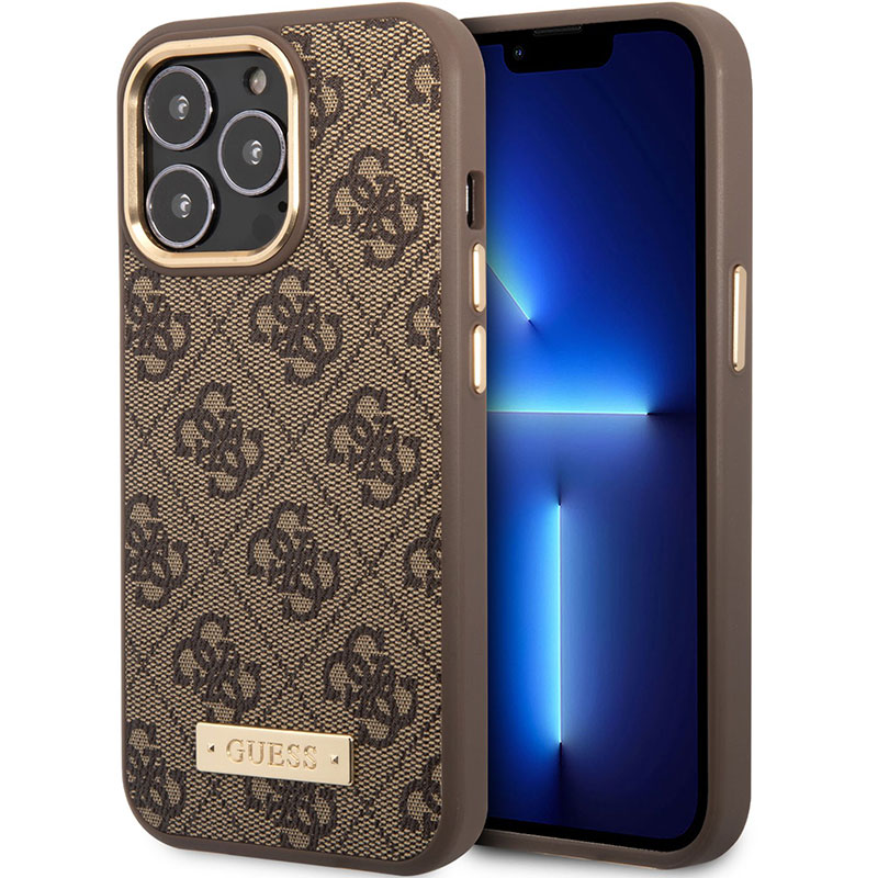 Guess PU 4G MagSafe Brown iPhone 14 Pro Tok