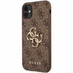 Guess PU 4G Metal Logo Brown iPhone 11 Tok