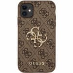 Guess PU 4G Metal Logo Brown iPhone 11 Tok