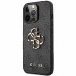 Guess PU 4G Metal Logo Szürke iPhone 13 Pro Tok