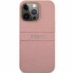 Guess PU Leather Saffiano Rózsaszín iPhone 13 Pro Tok