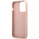 Guess PU Leather Saffiano Rózsaszín iPhone 13 Pro Tok