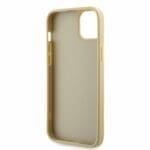 Guess Rhinestones Triangle Metal Logo Gold iPhone 14 Tok