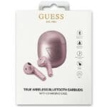 Guess Fülhallgatók Bluetooth GUTWST82TRU Purple Triangle Logo