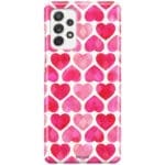 Hearts Rózsaszín Samsung A52 Tok