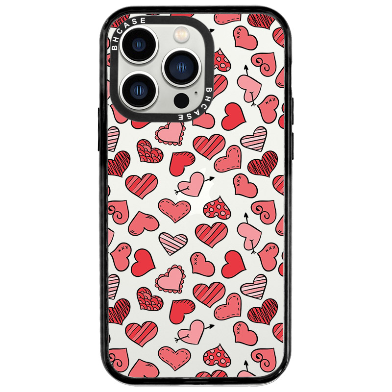 Hearts Piros iPhone 13 Pro Tok