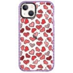 Hearts Piros iPhone 14 Tok
