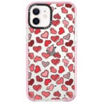 Hearts Piros iPhone 12/12 Pro Tok