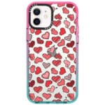 Hearts Piros iPhone 12/12 Pro Tok