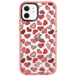 Hearts Piros iPhone 12/12 Pro Tok