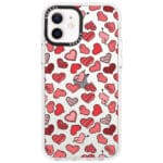 Hearts Piros iPhone 12/12 Pro Tok