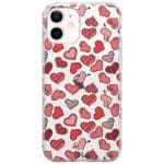 Hearts Piros iPhone 12 Mini Tok