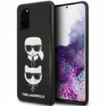 Karl Lagerfeld & Choupette Head Fekete Samsung S20 Plus Tok