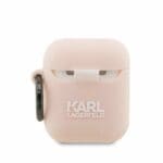 Karl Lagerfeld KLA2RUNIKP Pink Silicone Karl Head 3D AirPods 1/2 Tok