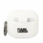 Karl Lagerfeld KLA3RUNIKH White Silicone Karl Head 3D AirPods 3 Tok