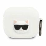 Karl Lagerfeld KLACA3SILCHWH Silicone White AirPods 3 Tok