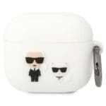 Karl Lagerfeld KLACA3SILKCW White Silicone Karl & Choupette AirPods 3 Tok
