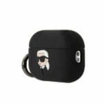 Karl Lagerfeld KLAP2RUNIKK Black Silicone Karl Head 3D AirPods Pro 2 Tok