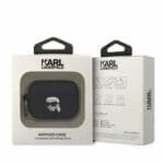 Karl Lagerfeld KLAP2RUNIKK Black Silicone Karl Head 3D AirPods Pro 2 Tok