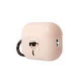 Karl Lagerfeld KLAP2RUNIKP Pink Silicone Karl Head 3D AirPods Pro 2 Tok