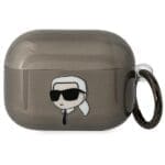 Karl Lagerfeld KLAPHNIKTCK Black Karl`s Head AirPods Pro Tok