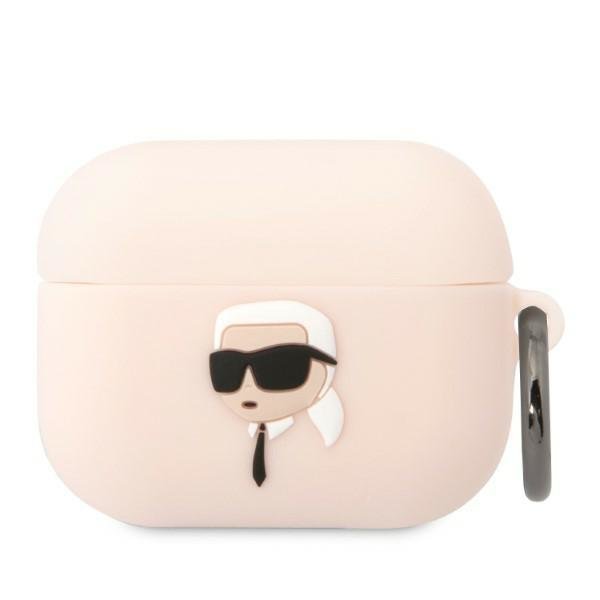 Karl Lagerfeld KLAPRUNIKP Pink Silicone Karl Head 3D AirPods Pro Tok